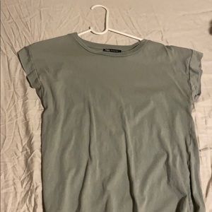 Olive Green Zara T-Shirt Size S